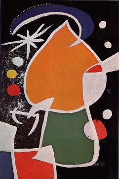 Mujer en la noche 2 Joan Miró Pinturas al óleo